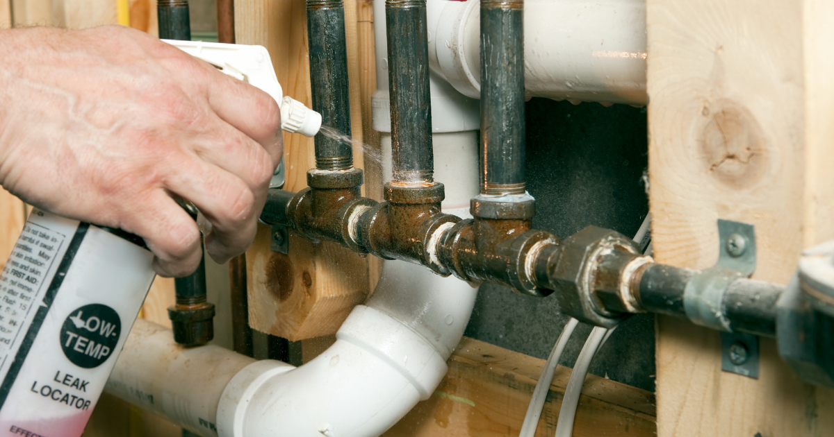 gas line leak