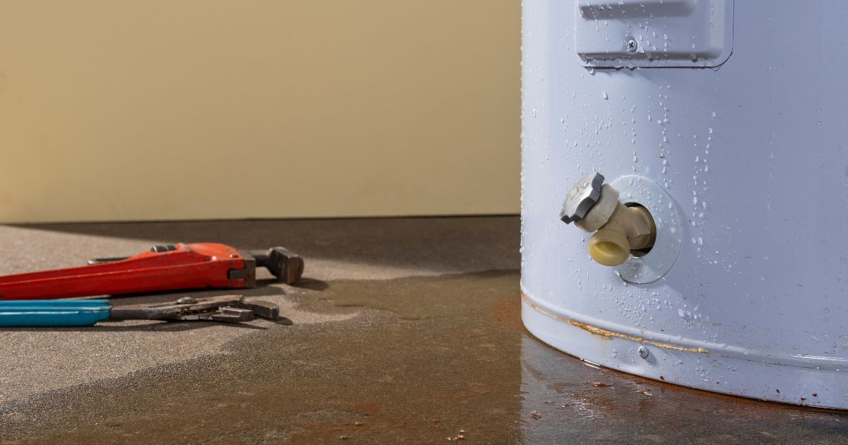 Leaking water heater